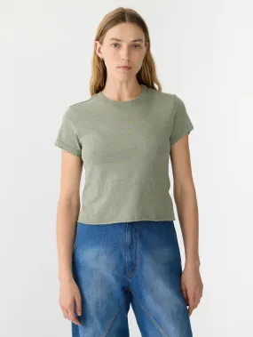 Raw Edge Baby T.Shirt - Sage Marl