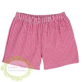 Red Gingham Shorts