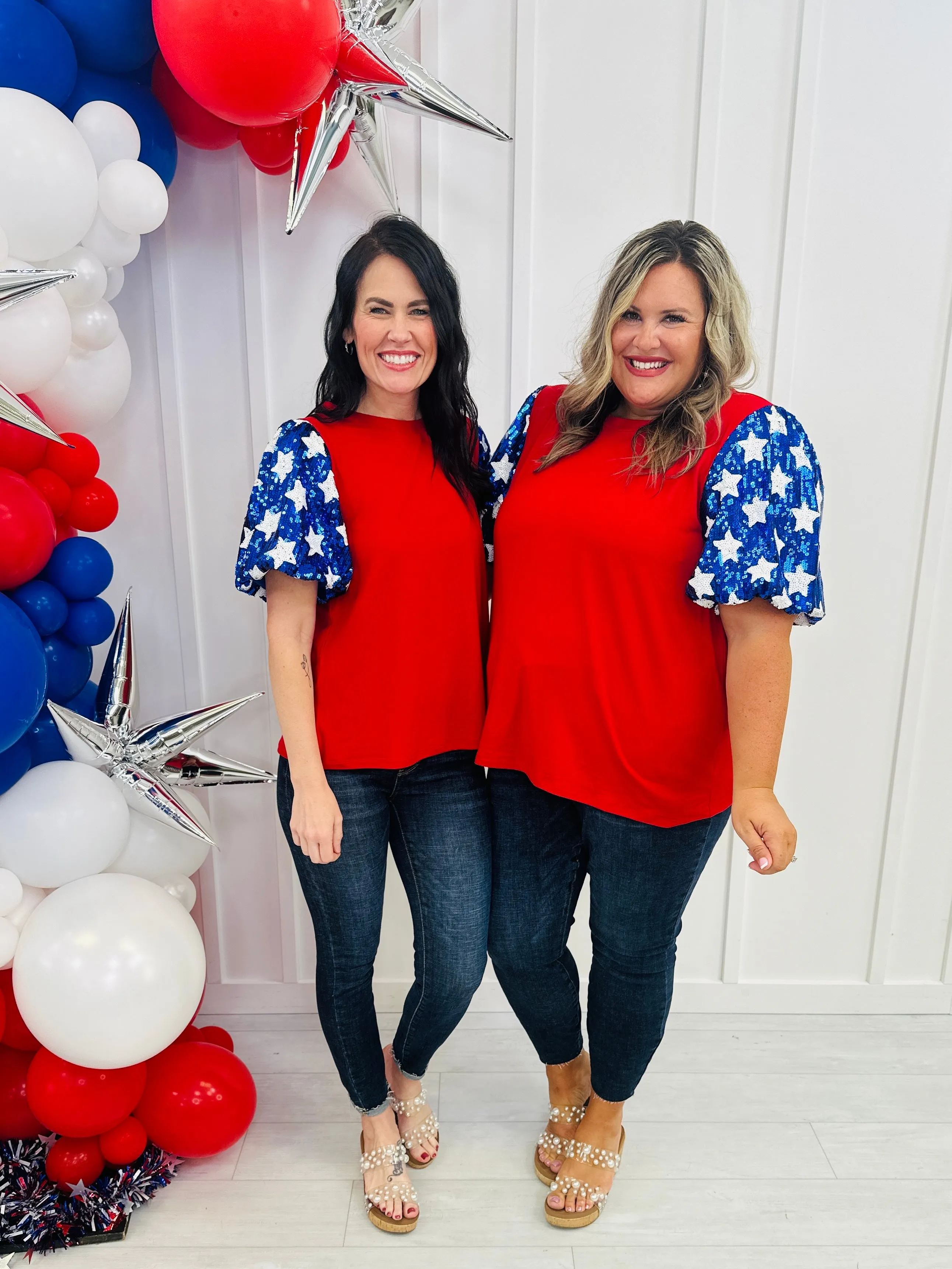 REG/CURVY Stars Shine Like The Fourth Of July Top