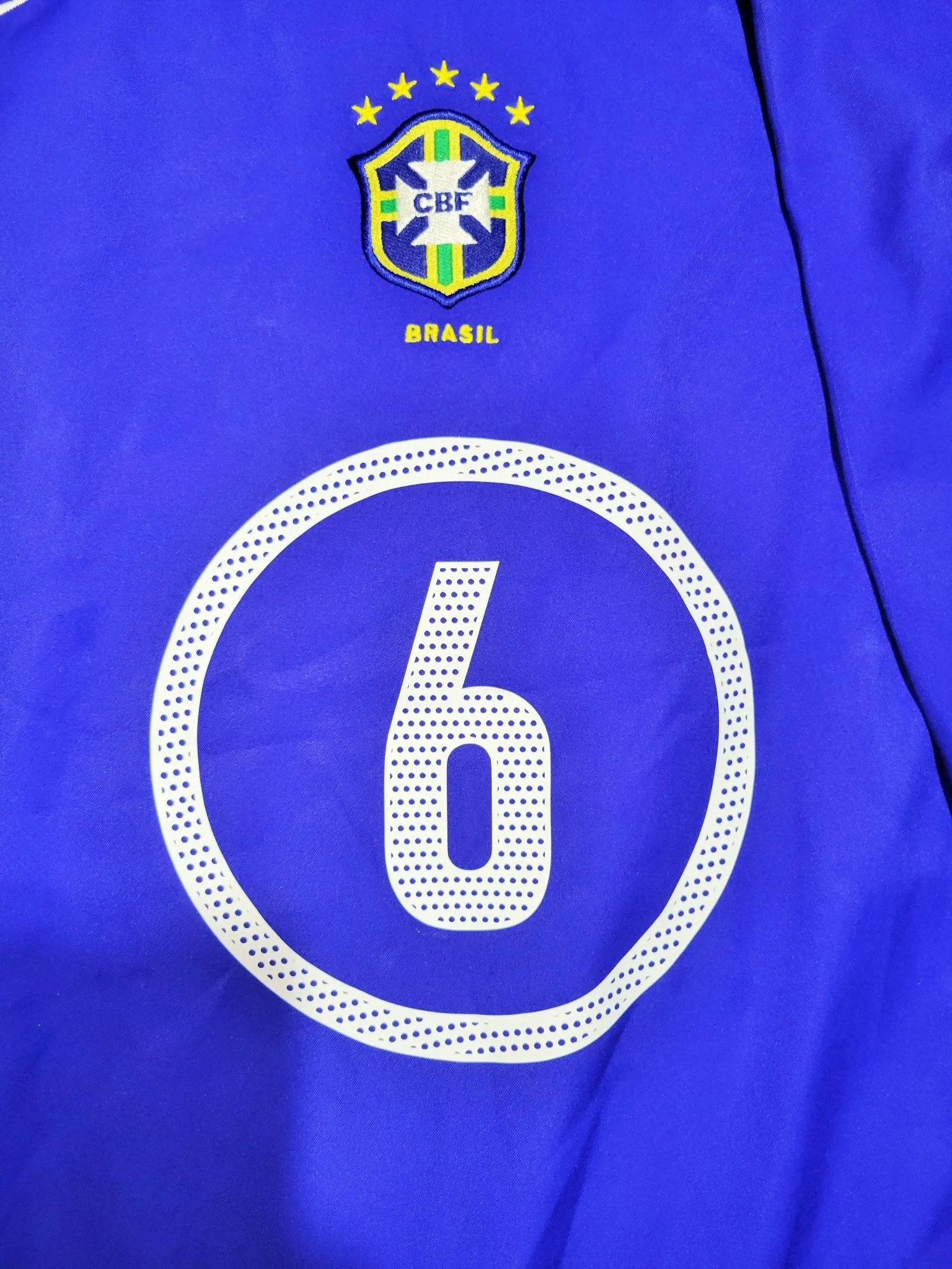 Roberto Carlos Nike Brazil 2004 2005 CONFEDERATIONS CUP Away Jersey Shirt Camiseta L SKU# 116601