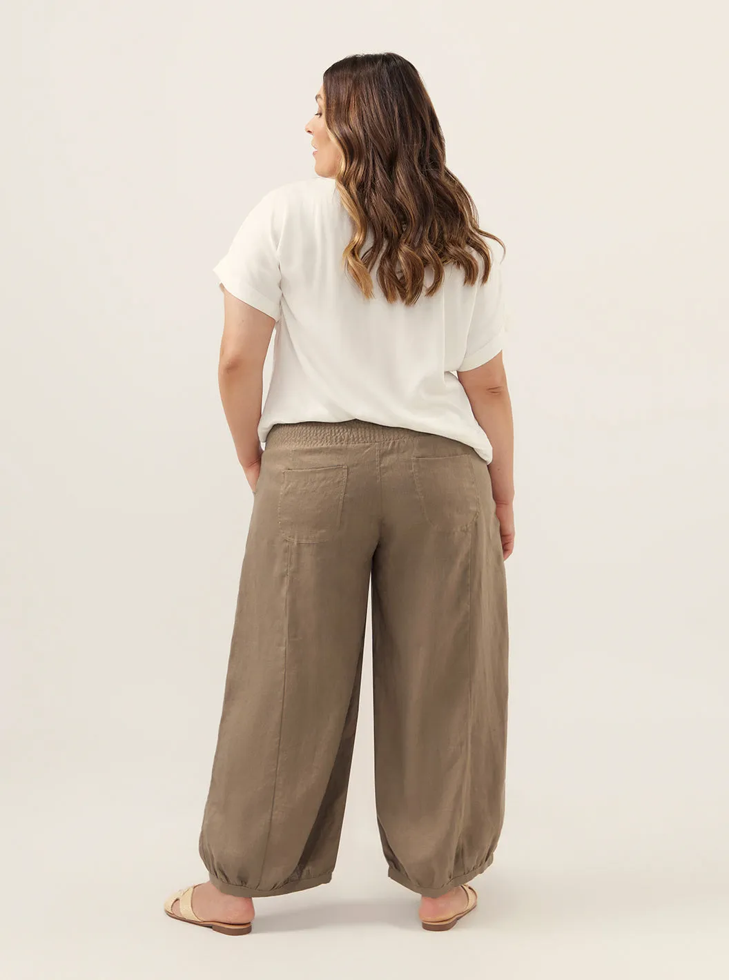 Sadhu French Linen Pants Cinnamon