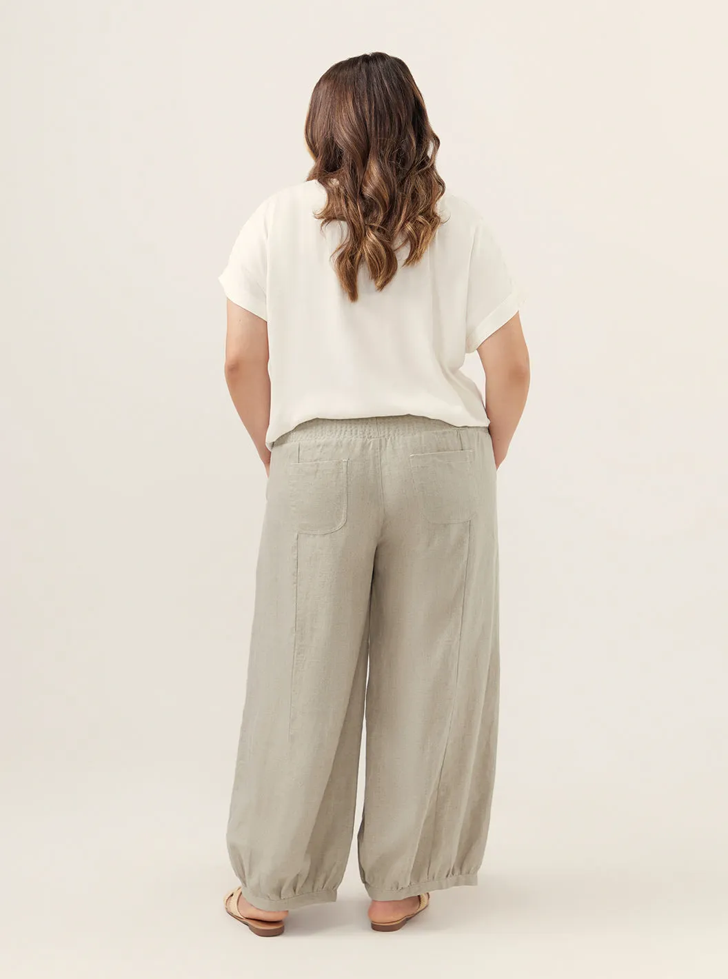 Sadhu French Linen Pants Flax