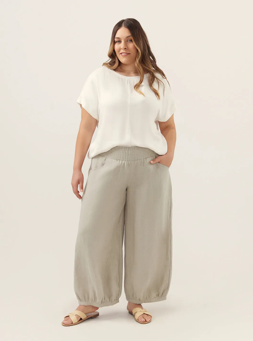 Sadhu French Linen Pants Flax