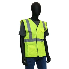 Safety Vest, 47204/47203, Class 2, Lime/Orange