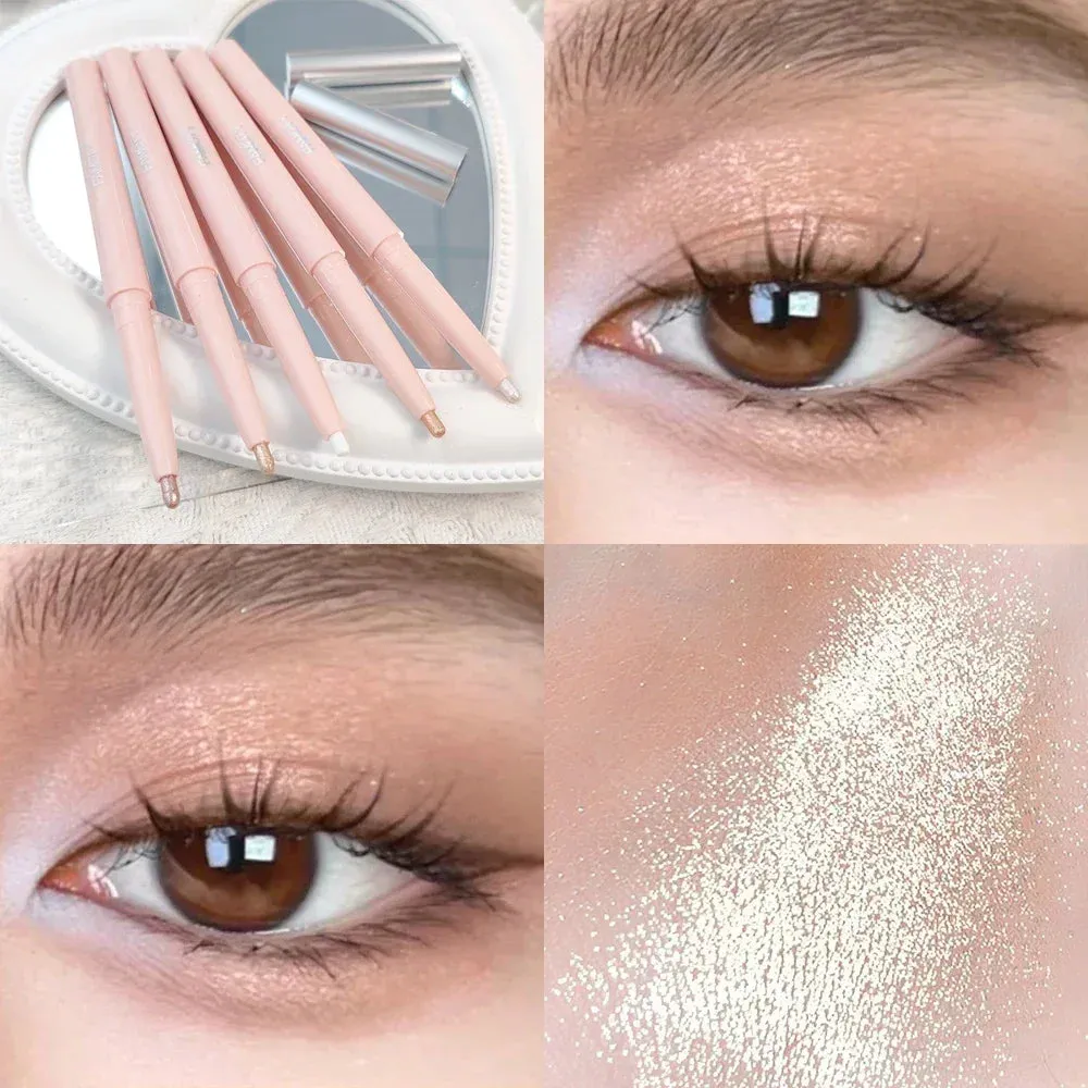 Sequin Eyeshadow Pencil Waterproof Diamond Glitter Highlighter Stick Pearl White Silkworm Eyeliner Pen Korean Makeup Cosmetics