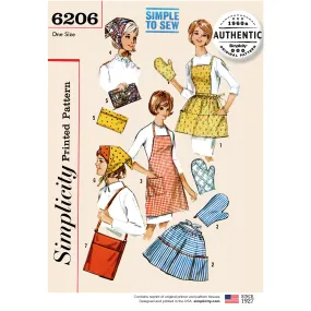 Simplicity Sewing Pattern 6206 Vintage Gift and Accessories