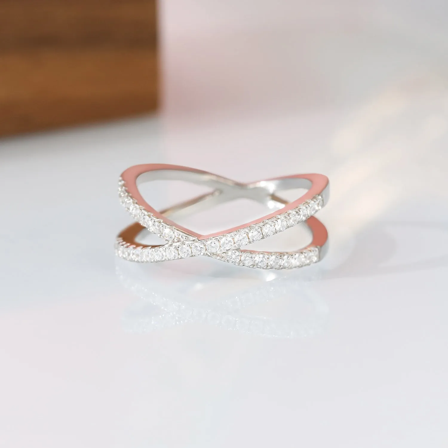 Sterling Silver  Cross X-Dainty Rings