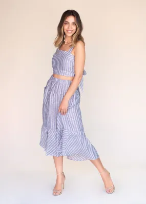 Striped Linen Skirt