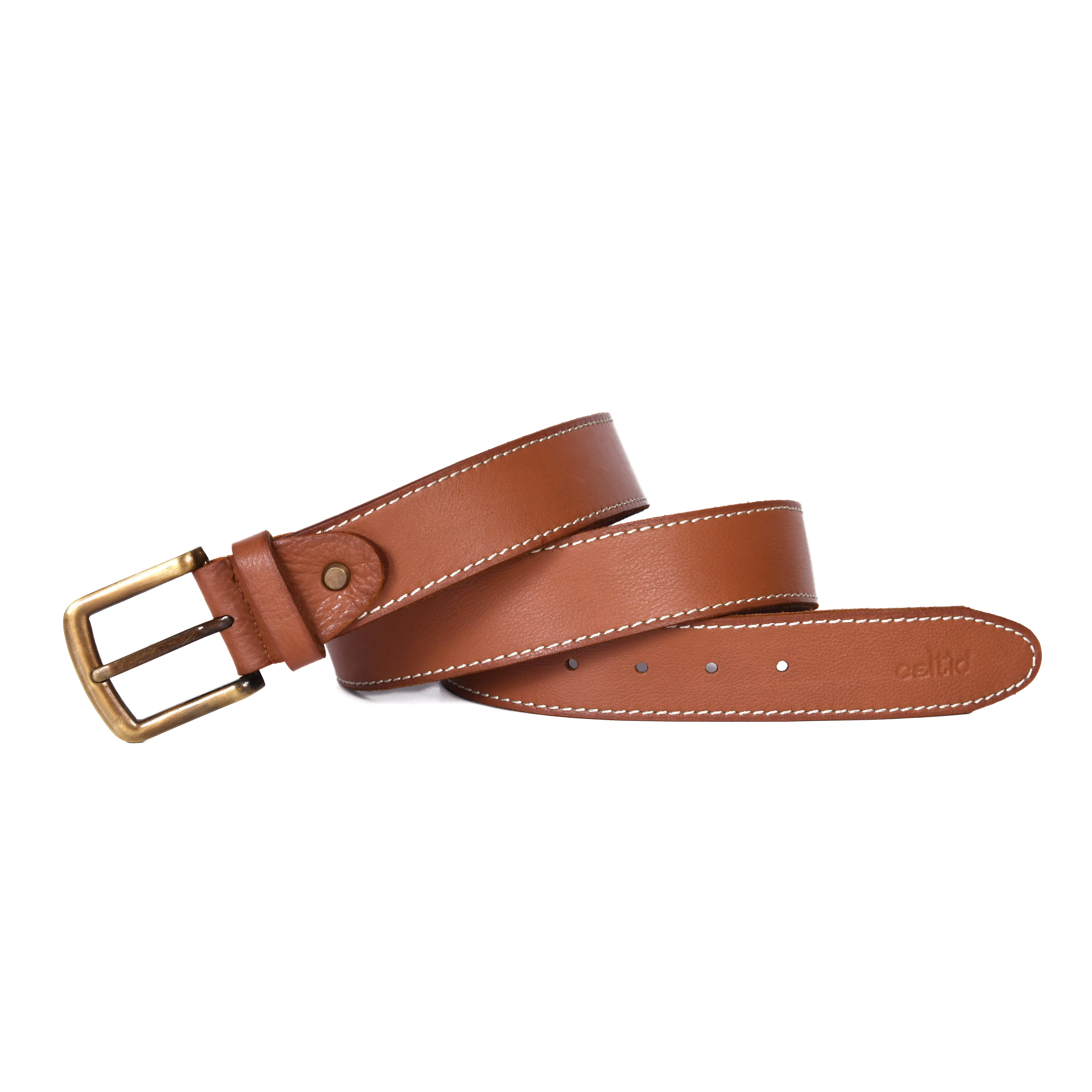 Stylish Girls' Leather Belt with Stitching – Trendy Kids' Accessory, ART:-LB-830