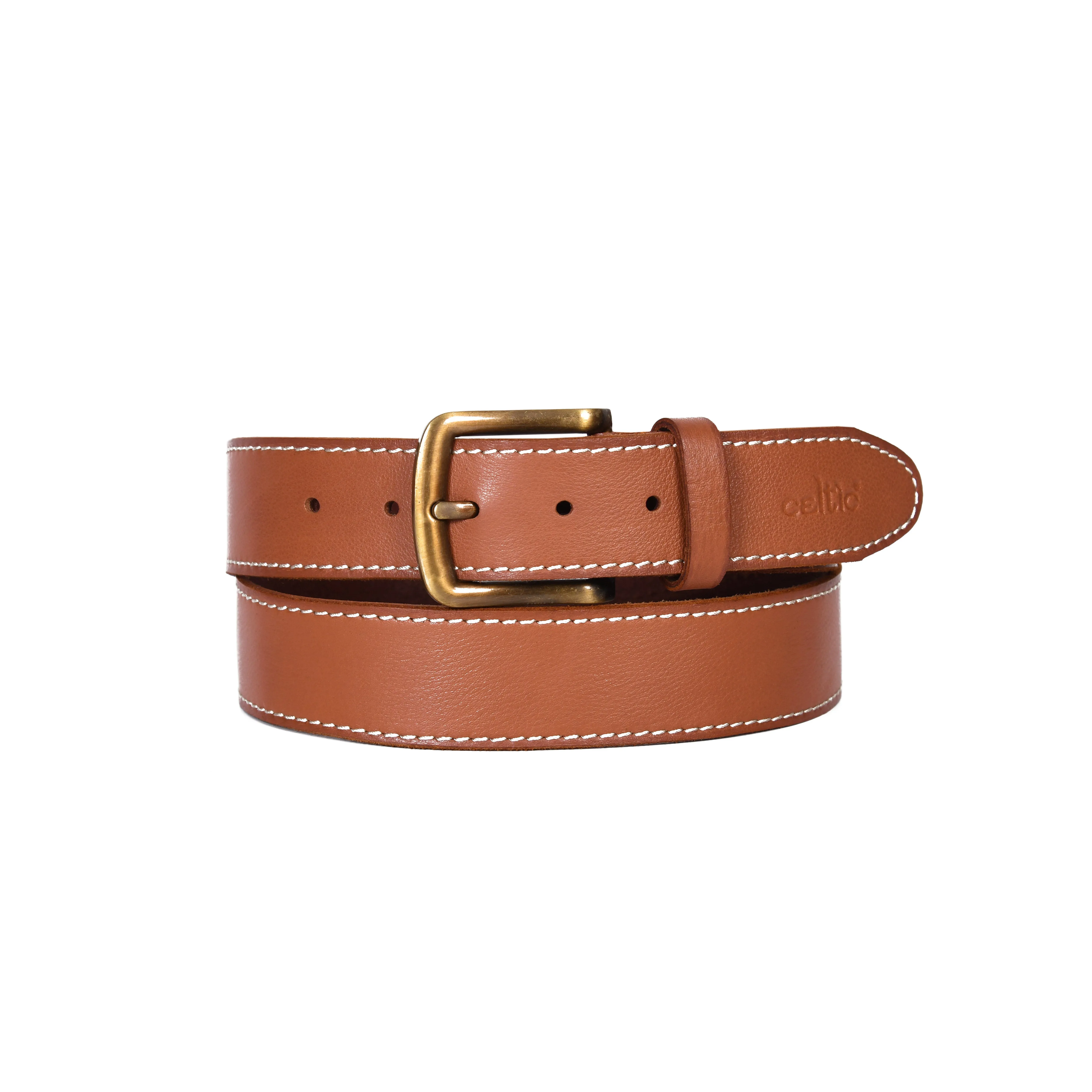 Stylish Girls' Leather Belt with Stitching – Trendy Kids' Accessory, ART:-LB-830