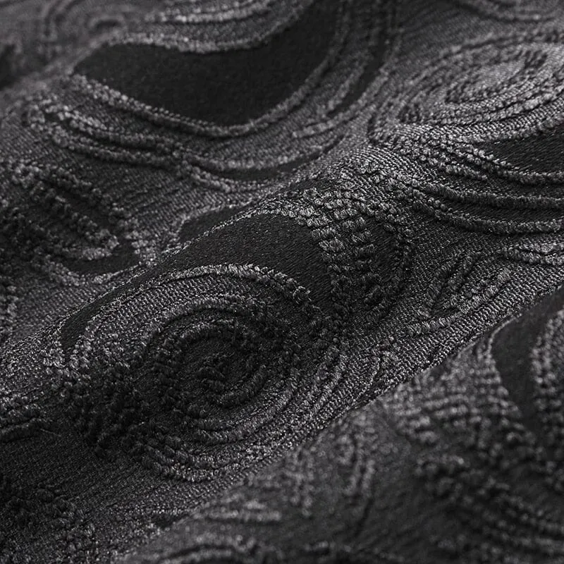 The Antonio Jacquard Vest - Black