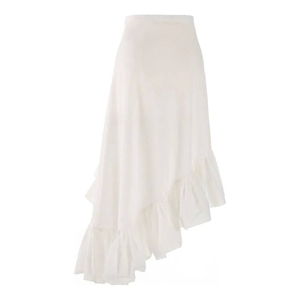 The Blanche High Waist Asymmetrical Skirt - Multiple Colors