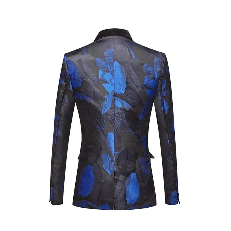 The Sapphire Rose Jacquard Slim Fit Two-Piece Suit - Multiple Colors