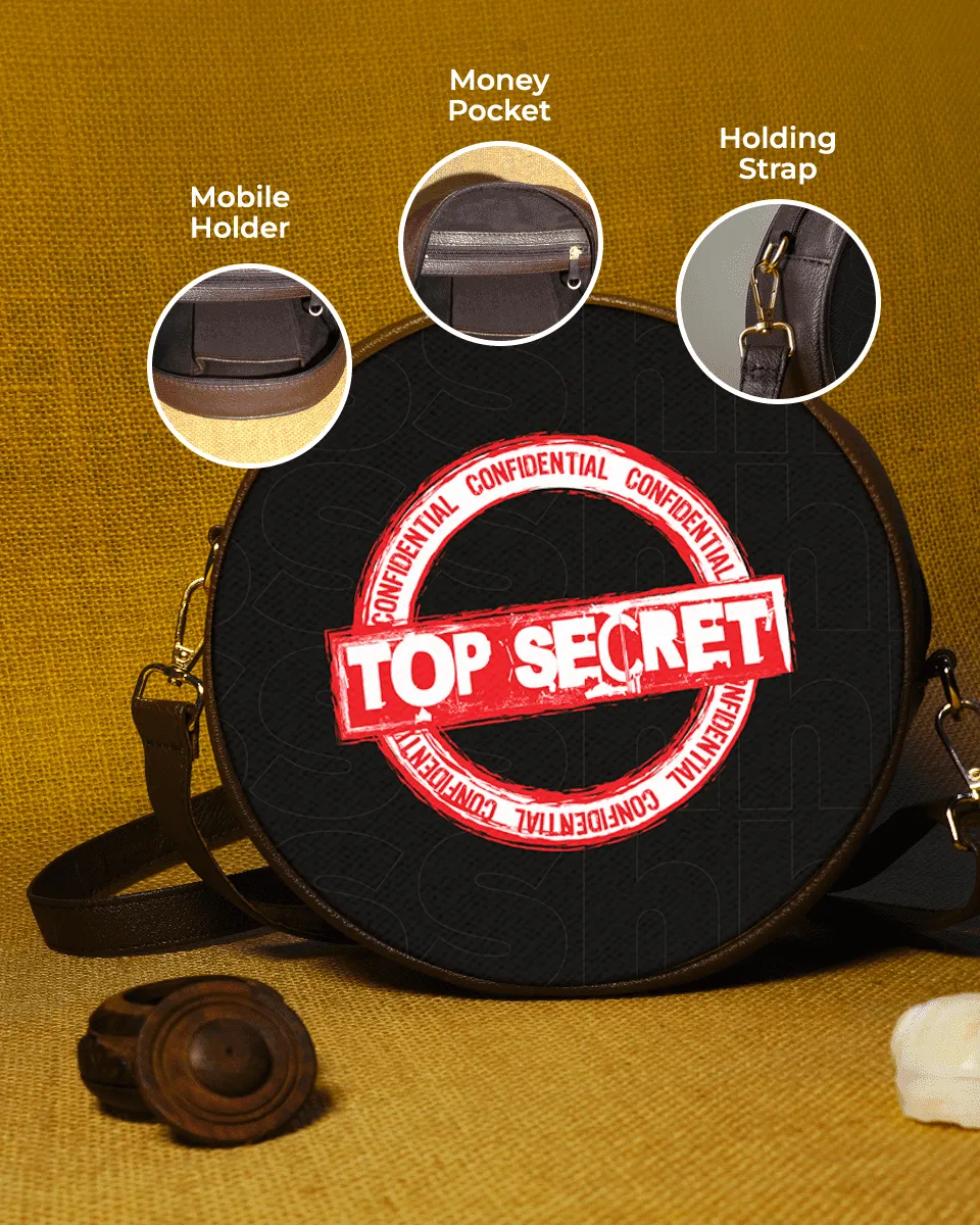 Top Secret Black Orbit Sling Bag