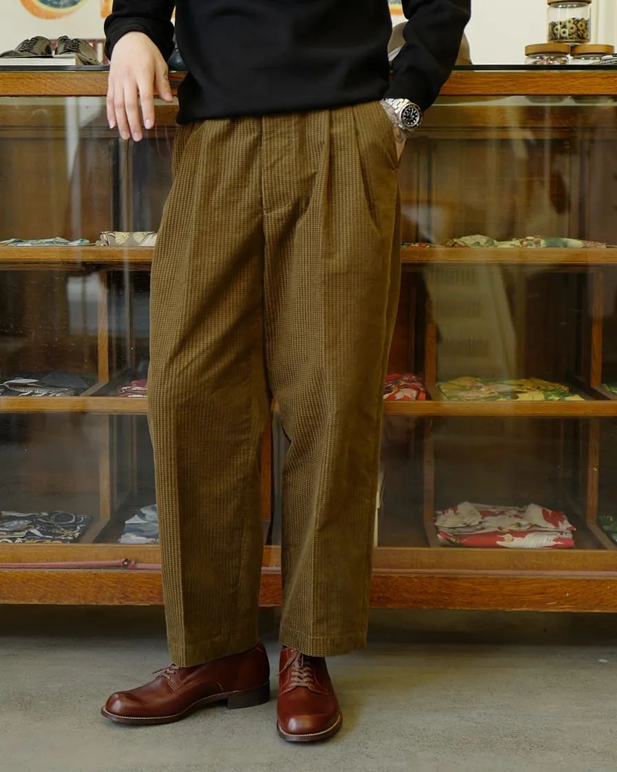 Two Tack Trousers Jacquad Corduroy