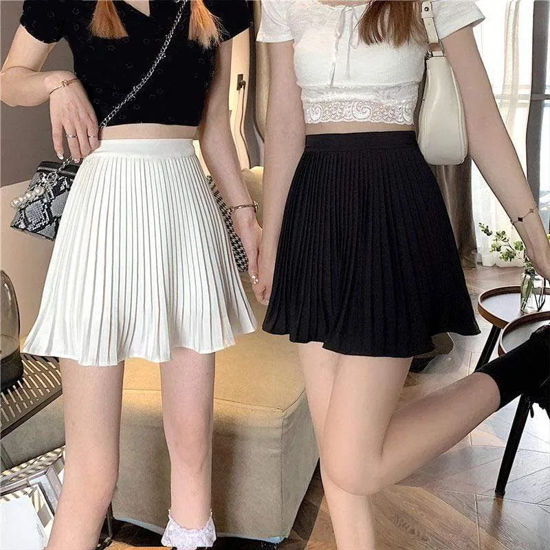 Women's Cute High-waisted Pleated Skirts