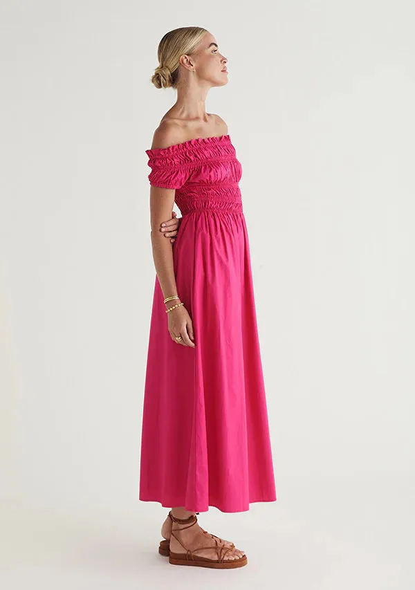 Xenia Maxi Dress - Cerise