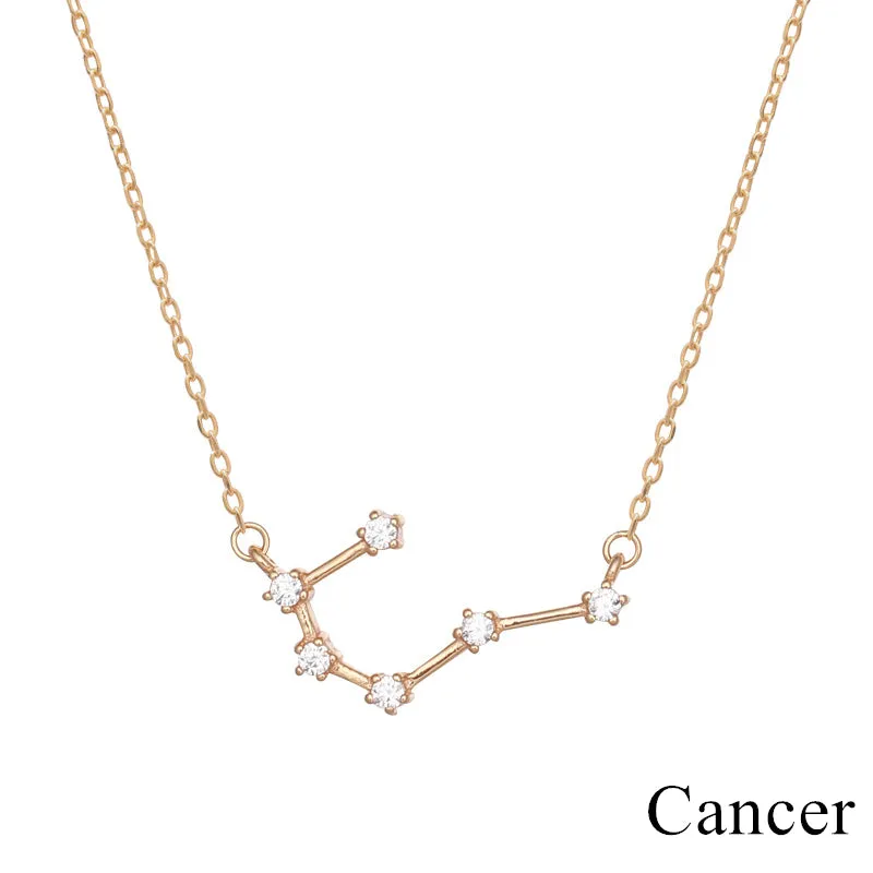 Zodiac Pendant Constellation - Gold