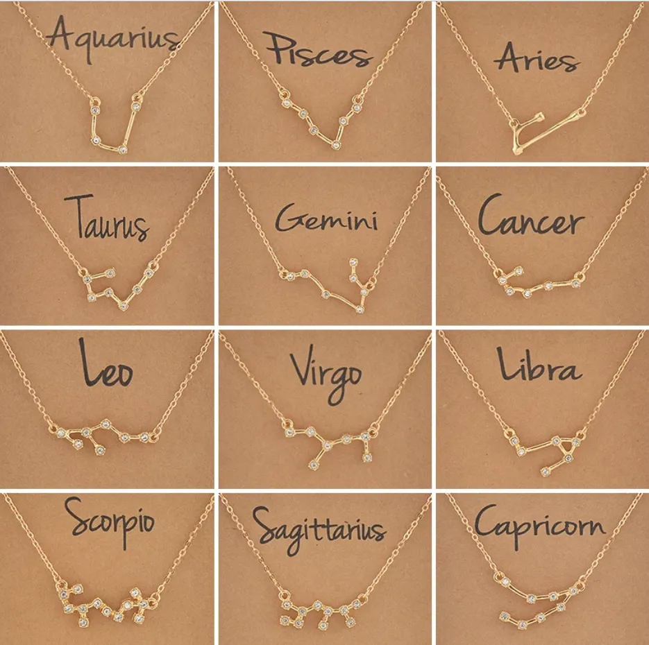 Zodiac Pendant Constellation - Gold