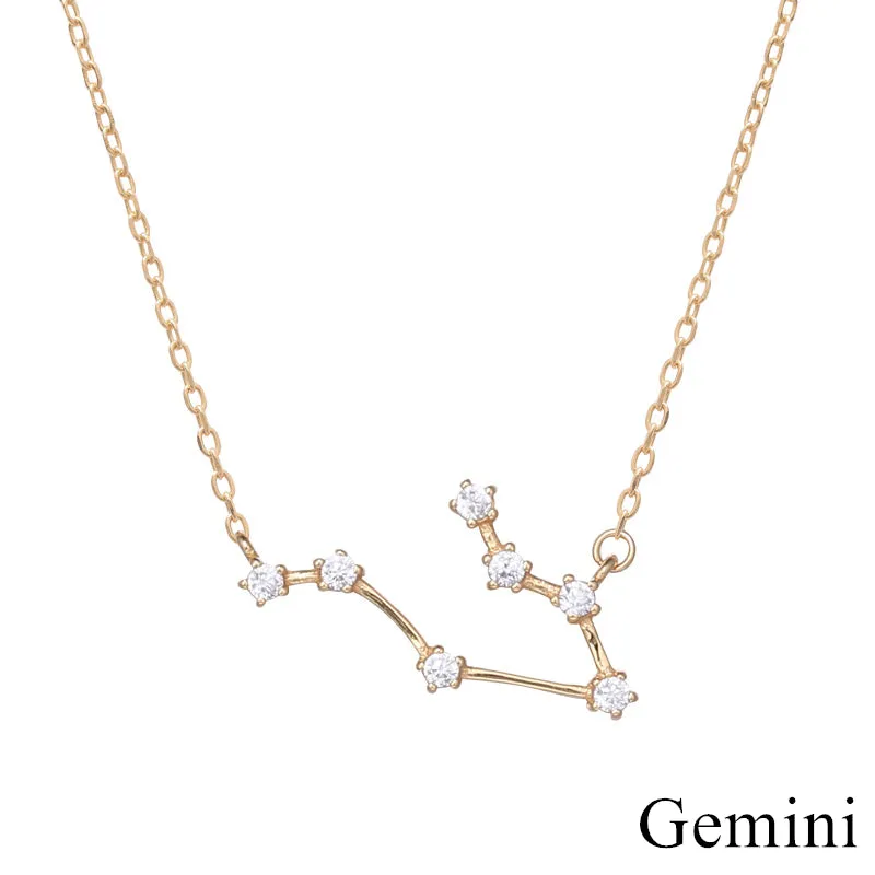 Zodiac Pendant Constellation - Gold