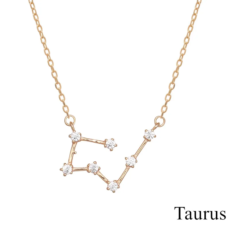 Zodiac Pendant Constellation - Gold